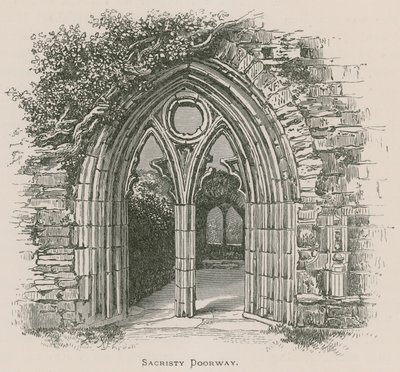 Abbaye de Tintern, porte de la sacristie - Alexander Francis Lydon